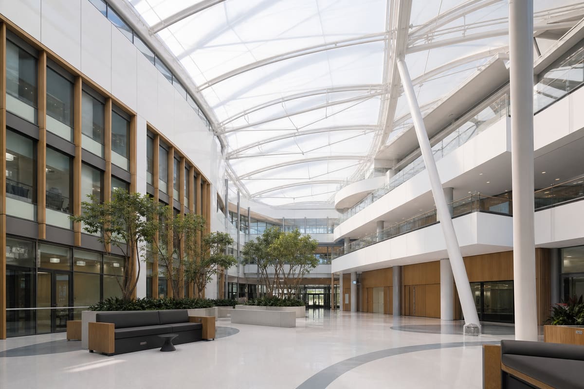 Hospital ETFE roofing
