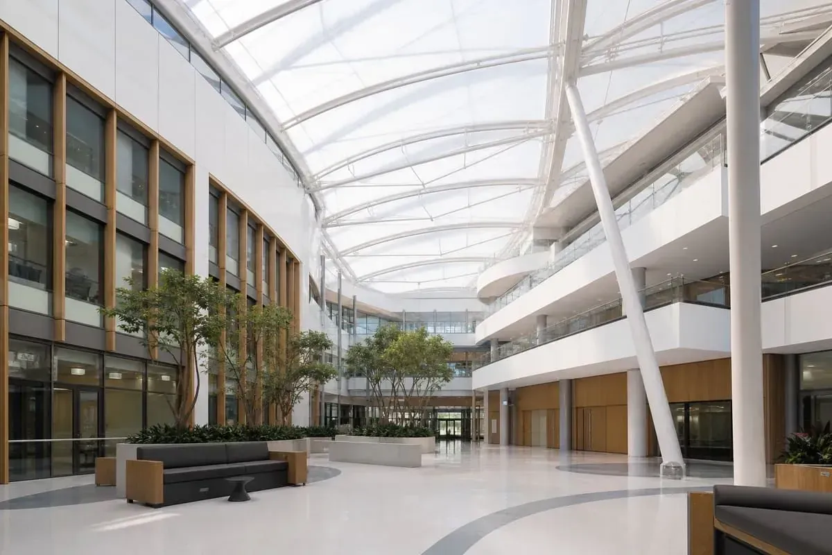 Hospital ETFE roofing — ETFE architecture company India — ETFE architecture company India