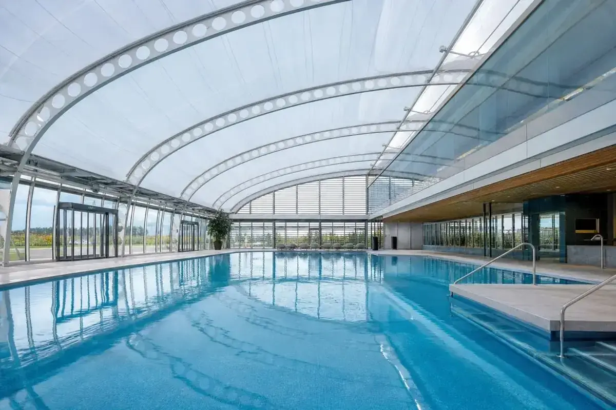 Swimming pool ETFE roofing — ETFE architecture company India — ETFE architecture company India