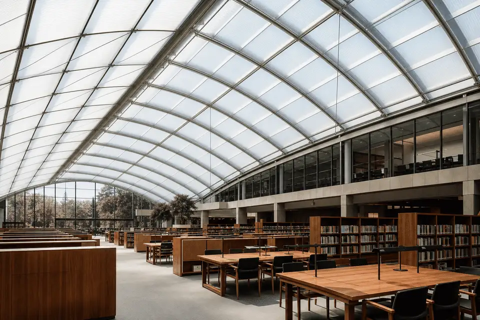 ETFE Skylight for College Campus ETFE Roofing