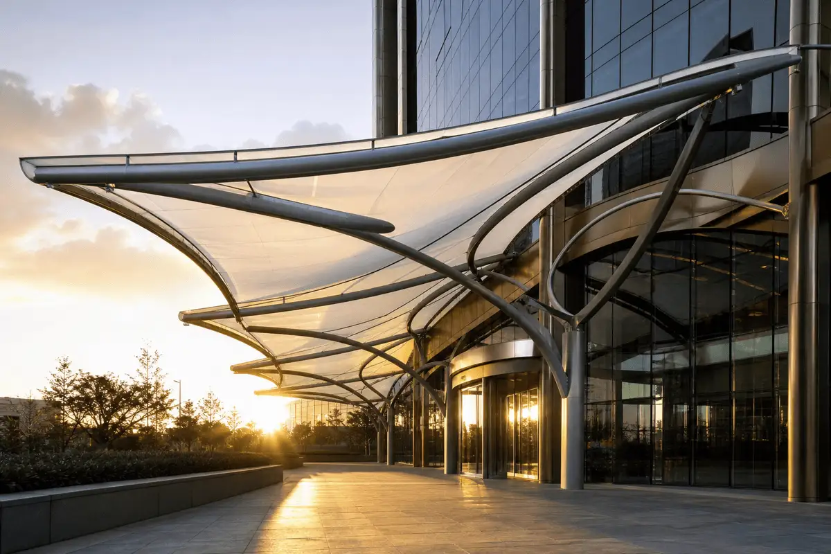 ETFE Canopy for Commercial Building ETFE Roofing