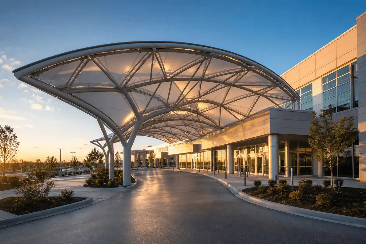 ETFE Canopy for Healthcare Facility ETFE Roofing