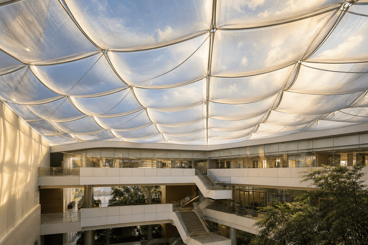 ETFE Air Cushion Roof for Healthcare Facility ETFE Roofing