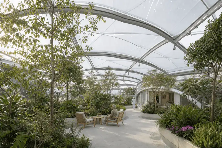 ETFE Greenhouse for Healthcare Facility ETFE Roofing