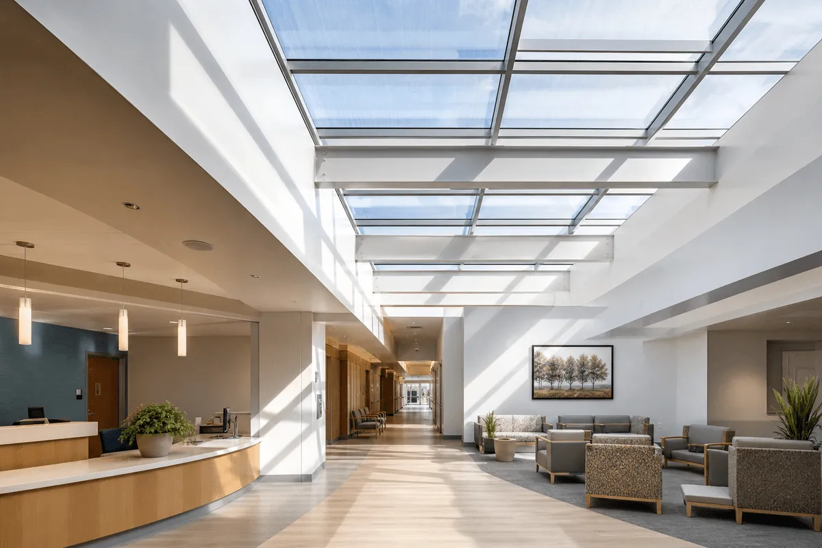 ETFE Skylight for Healthcare Facility ETFE Roofing