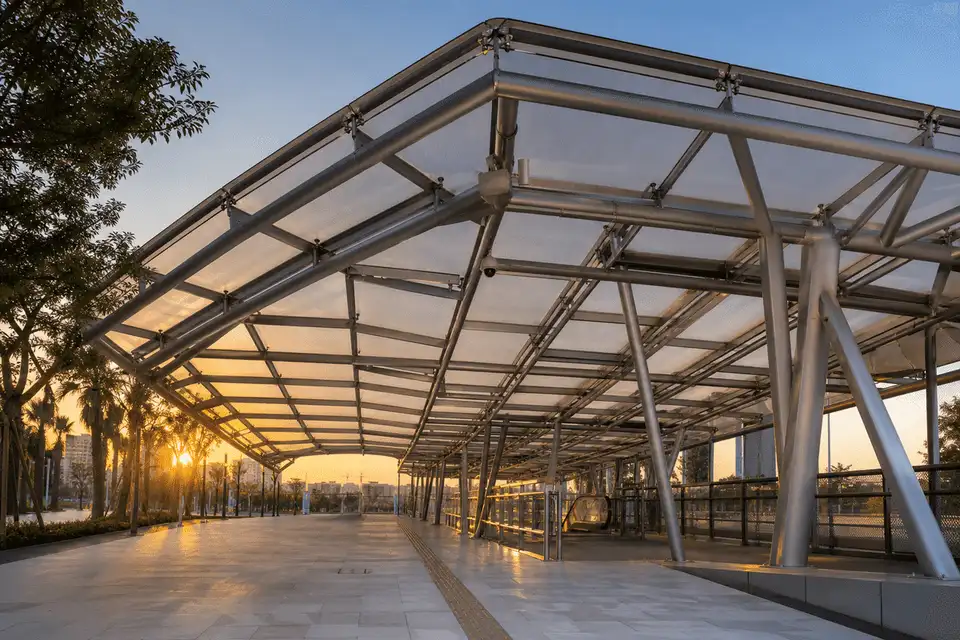 ETFE Canopy for Metro Station ETFE Roofing