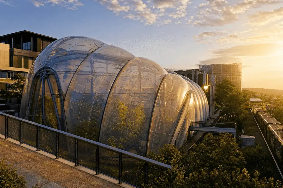 ETFE Greenhouse for Metro Station ETFE Roofing