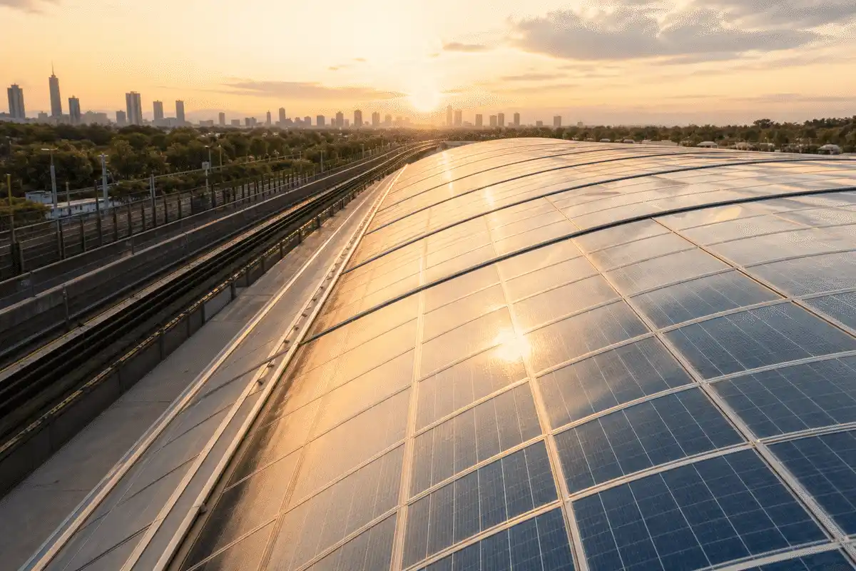 ETFE Solar Panel Film for Metro Station ETFE Roofing