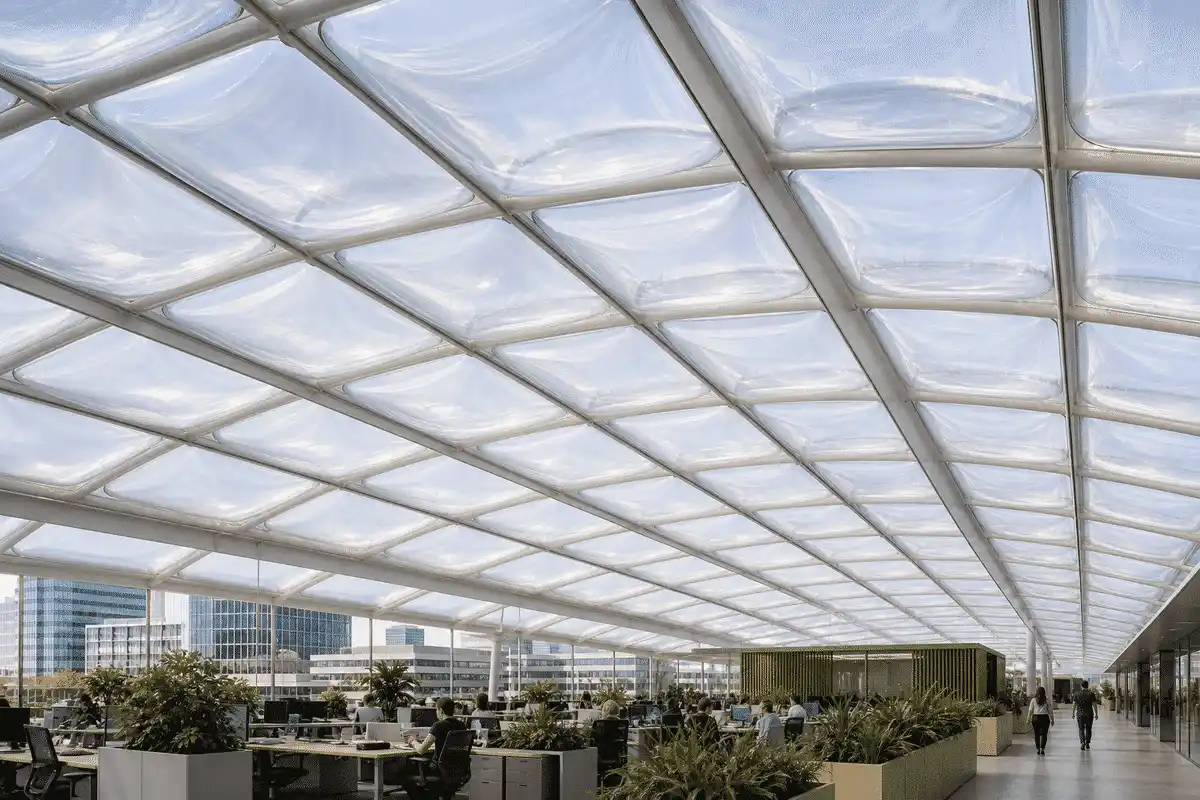 ETFE Air Cushion Roof for Office Building ETFE Roofing