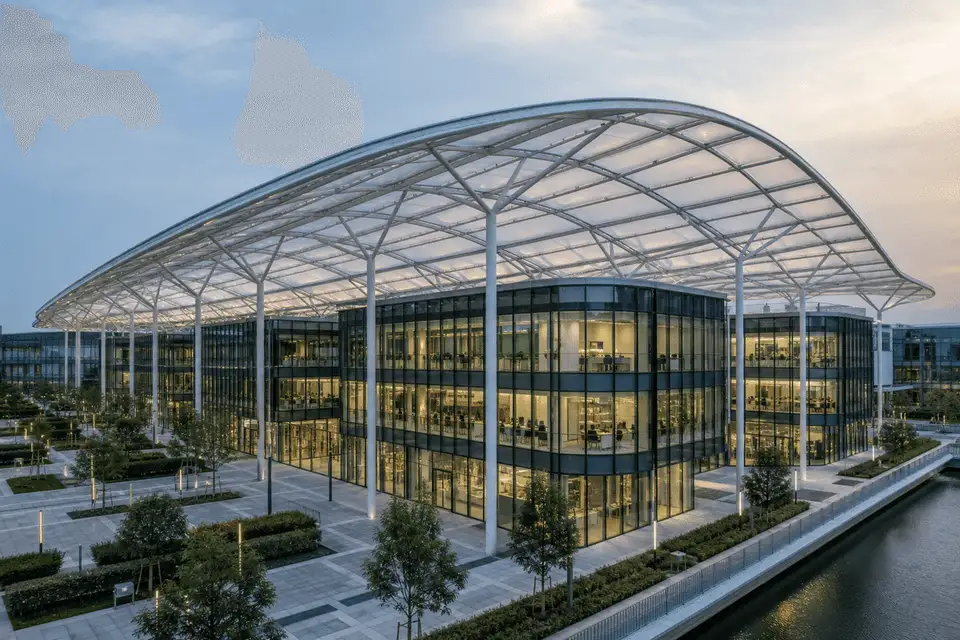 ETFE Roofing System for Office Building ETFE Roofing