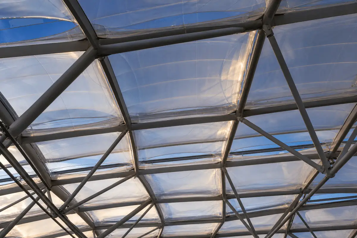 ETFE Air Cushion Roof for Railway Station ETFE Roofing