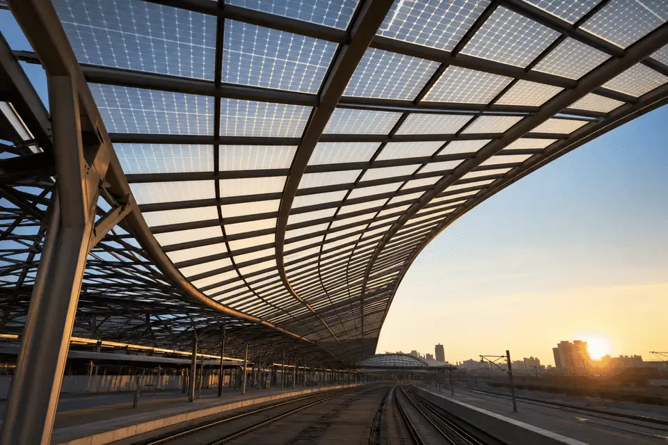 ETFE Solar Panel Film for Railway Station ETFE Roofing