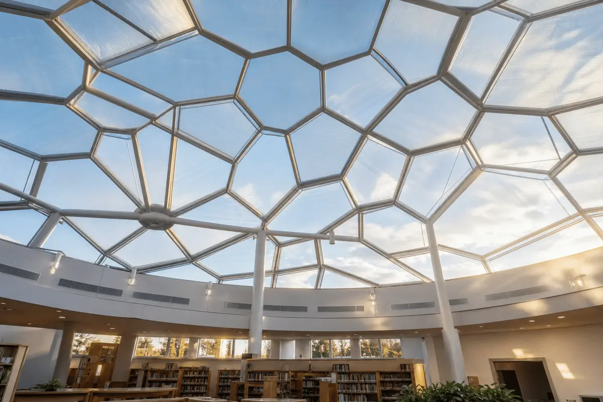 ETFE Skylight for School ETFE Roofing
