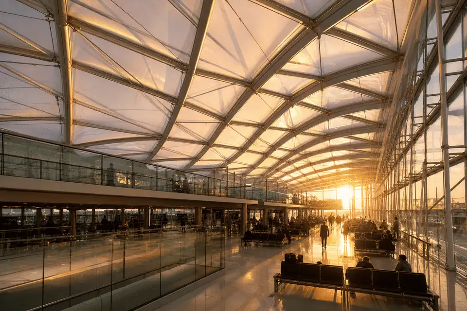 Airport ETFE Roof Project gallery 3 — ETFE project visual