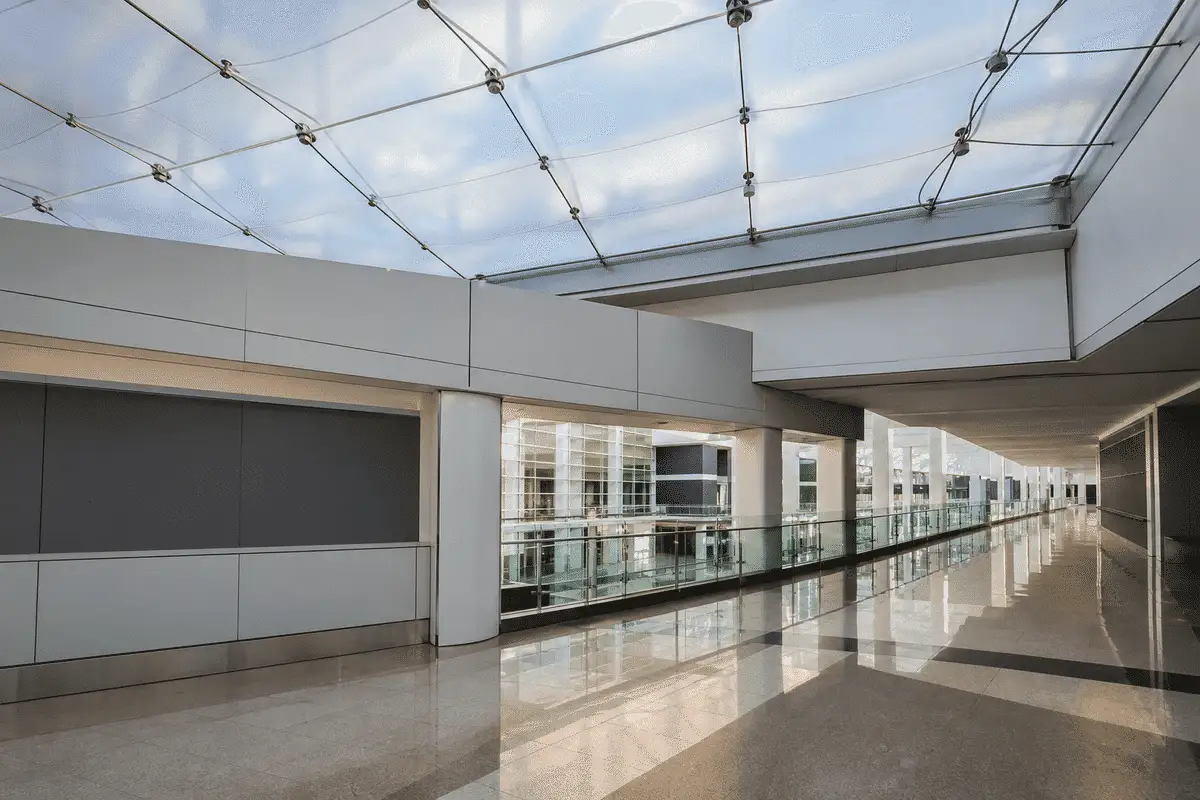 Airport Terminal Skylight Project overview — daylit ETFE space