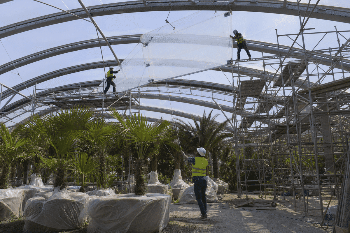 Botanical Garden ETFE Project process — ETFE module coordination view