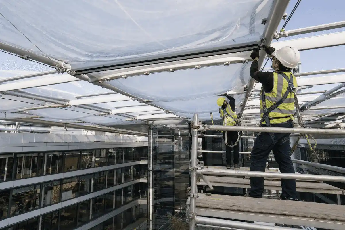 Corporate Headquarters ETFE Project process — ETFE module coordination view