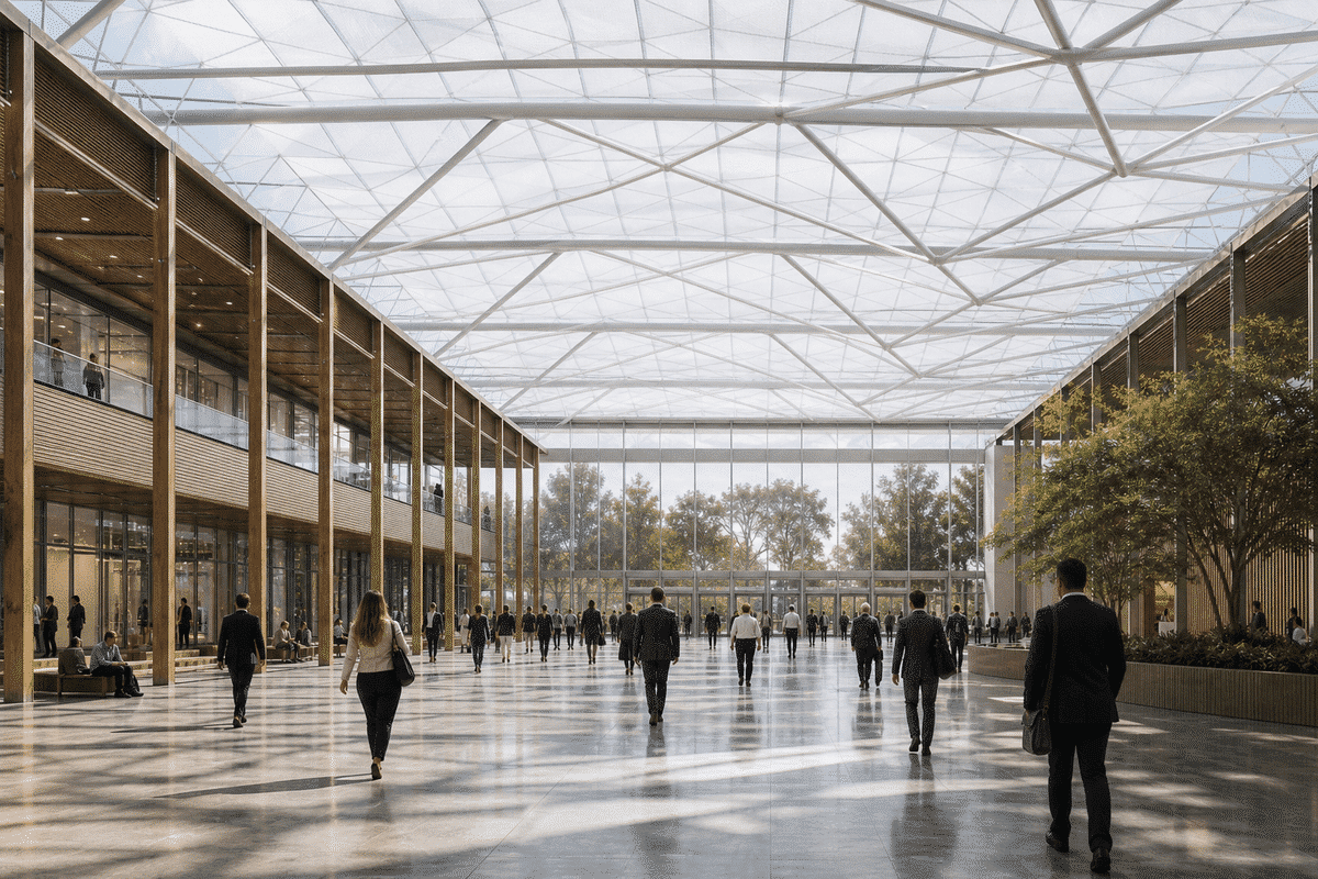 Exhibition Center ETFE Project video poster 1