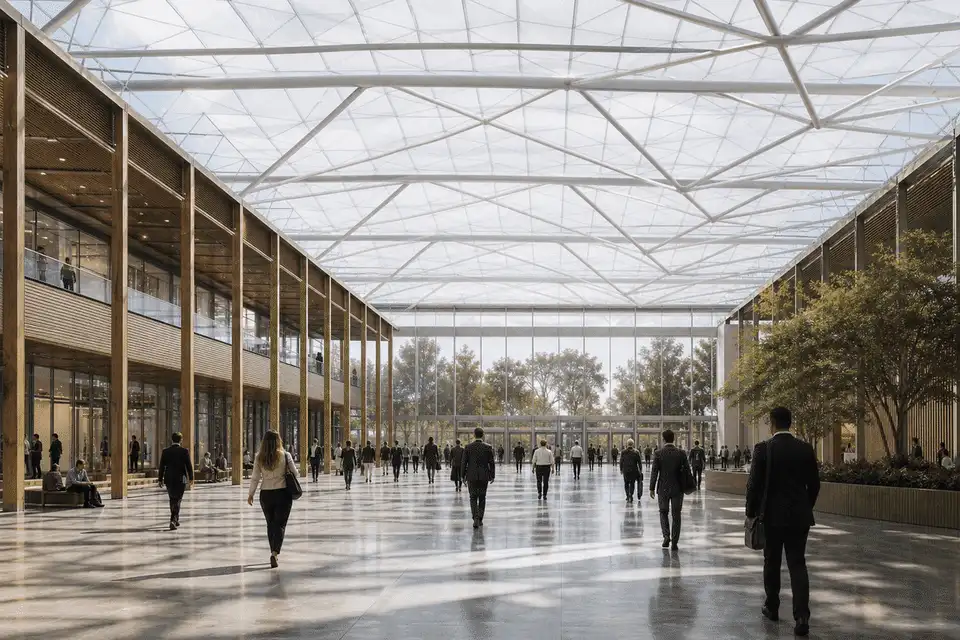 Exhibition Center ETFE Project video poster 1 — Exhibition Center ETFE