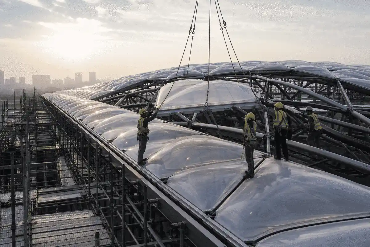 Exhibition Center ETFE Project video poster 3 — Exhibition Center ETFE