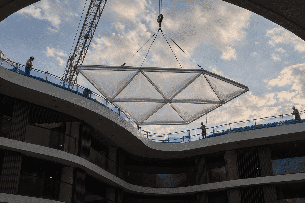 Hotel Atrium ETFE Project video poster 3