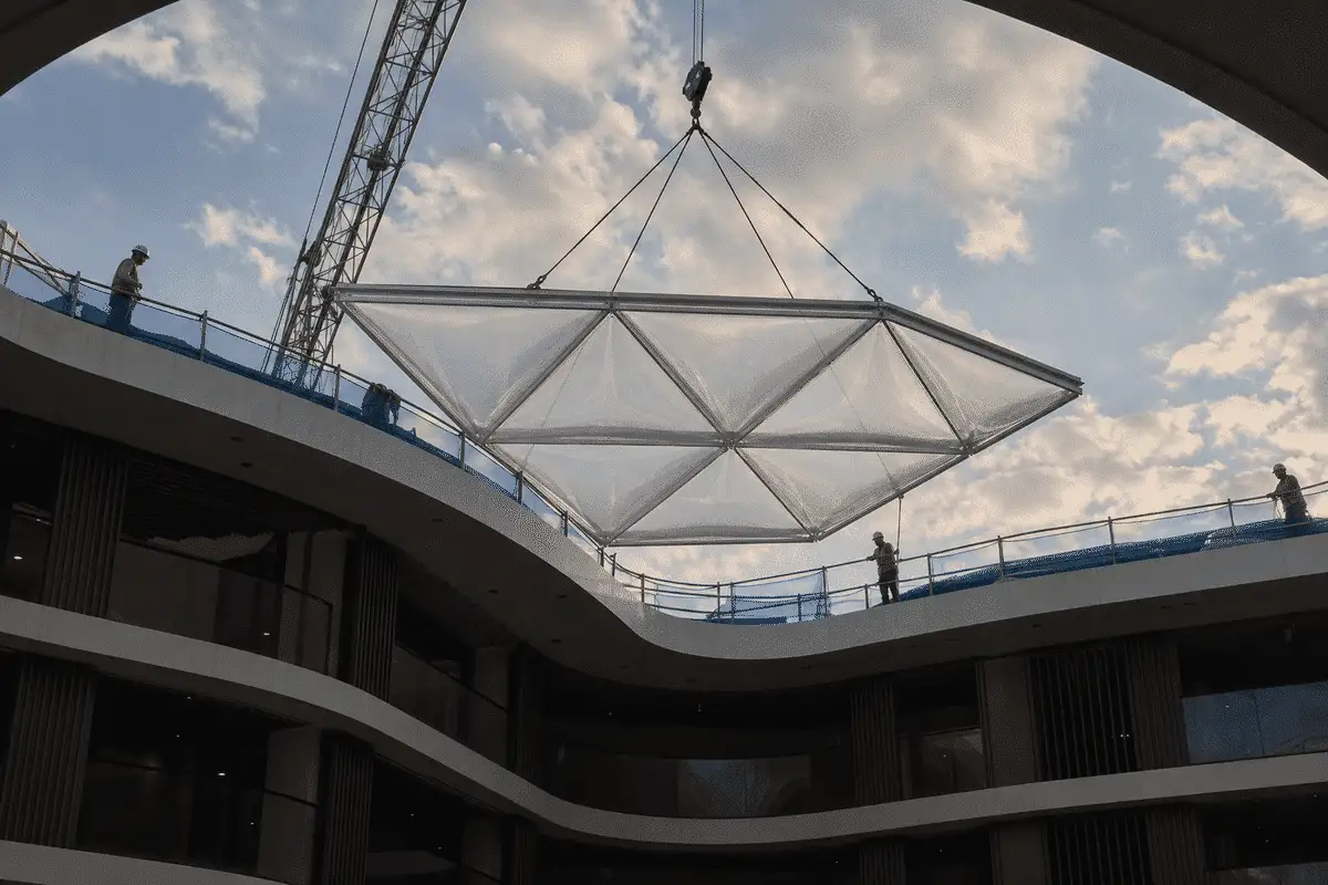 Hotel Atrium ETFE Project video poster 3 — Hotel Atrium ETFE