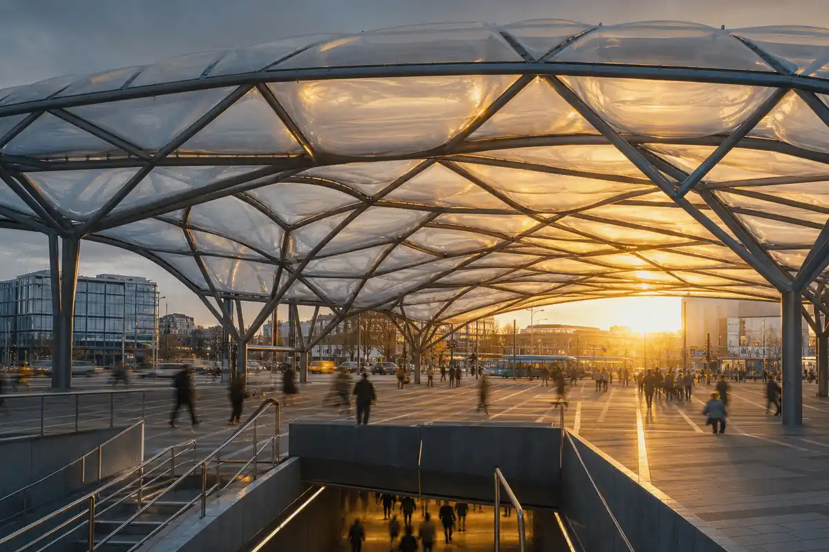 Metro Station ETFE Project video poster 1 — Metro Station ETFE