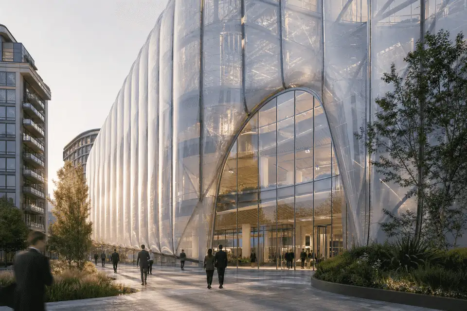 Office Building ETFE Facade Project video poster 1 — Office Building ETFE Facade
