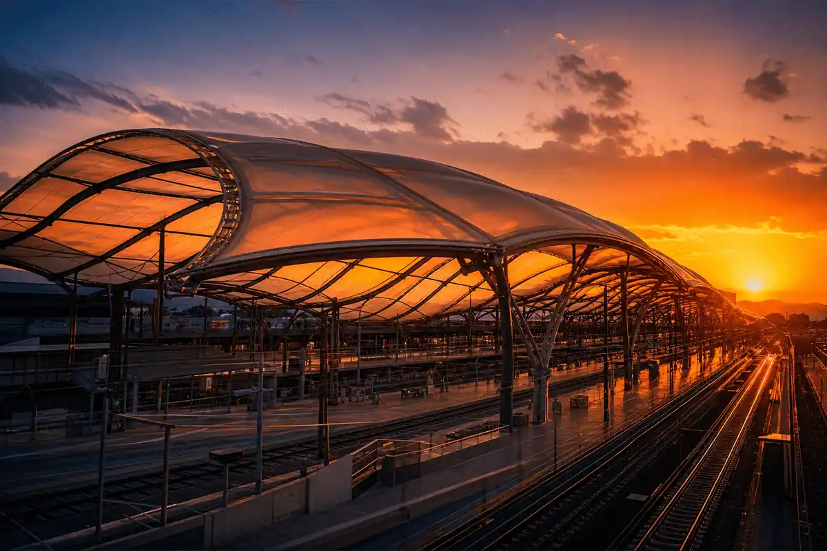 Railway Station ETFE Project video poster 3 — Railway Station ETFE