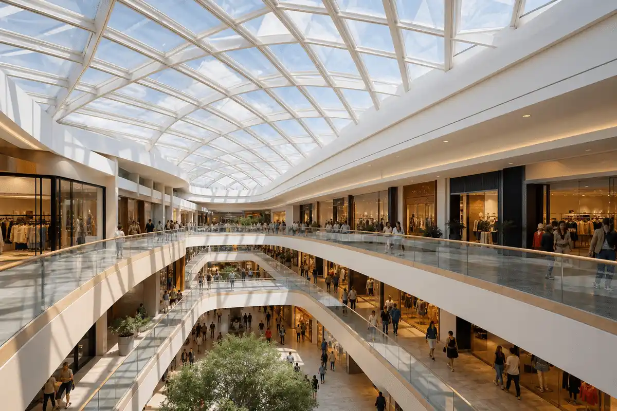 Shopping Mall ETFE Roof Project gallery 3 — ETFE project visual