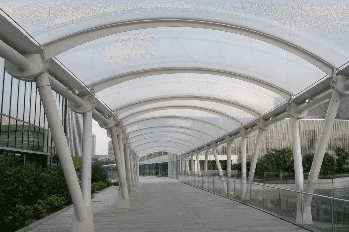 Walkway ETFE Canopy Project video poster 1 — Walkway ETFE Canopy