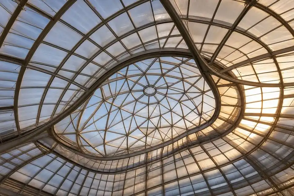 Premium ETFE skylight and atrium roof bringing natural daylight indoors — ETFE film supplier India
