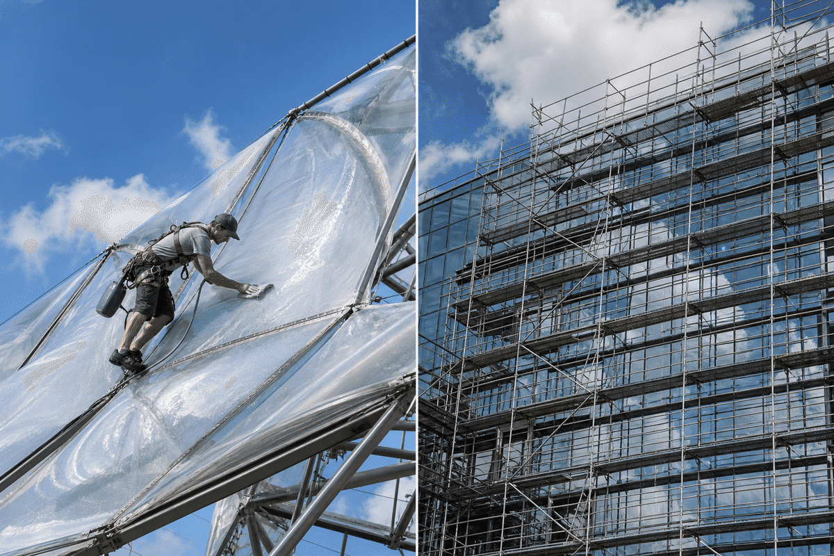 etfe cleaning procedure compare