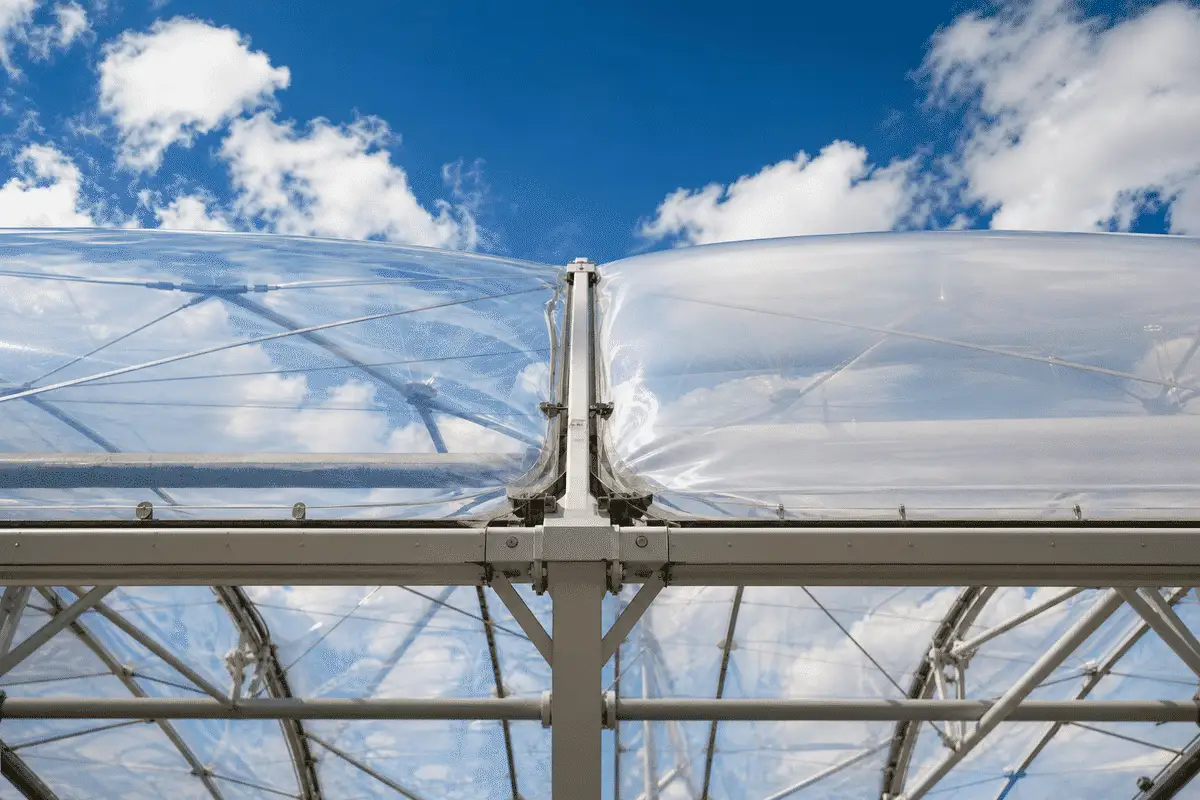 Thin single ETFE foil versus thicker triple-layer cushion — ETFE technical guide — ETFE technical guide