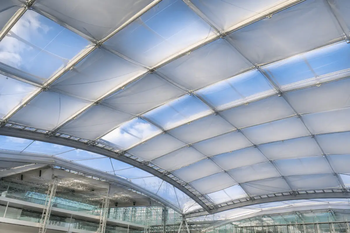 ETFE film rolls stored in climate-controlled warehouse — ETFE Film Thickness Guide