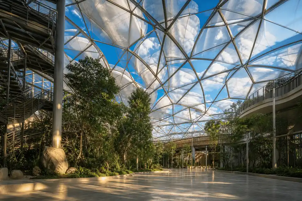 etfe light transmission intro — ETFE Light Transmission